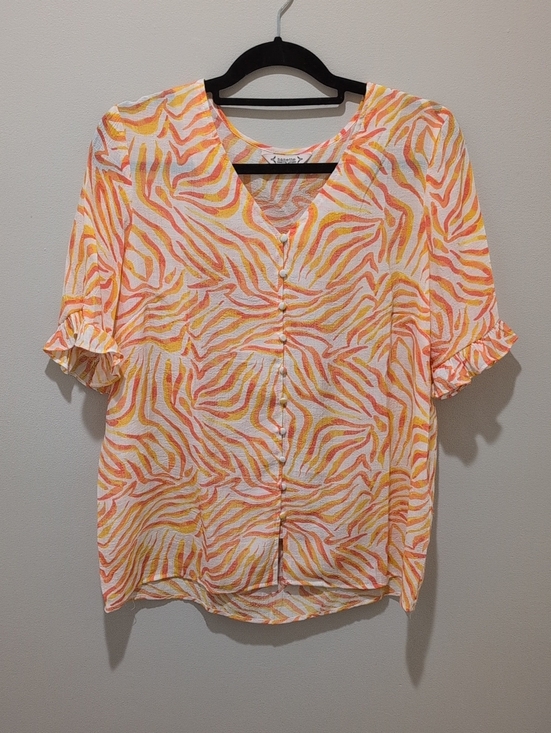 Nanette Lepore Tops - Nanette Lepore Printed Button-Front Blouse